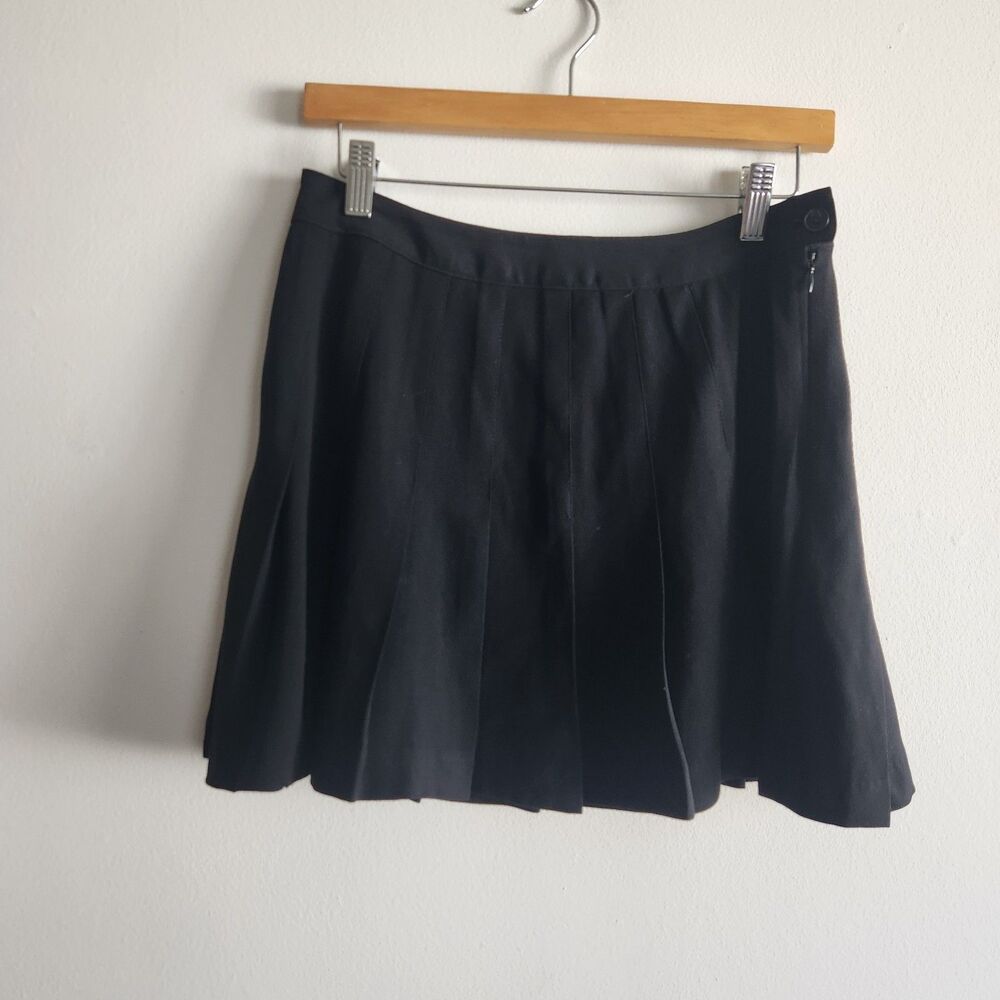 L'ecole des Femmes Mini Pleated Black Skirt Size M Goth Punk Emo Kawaii Cosplay